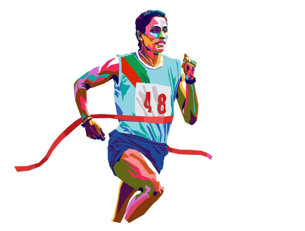 write 10 lines about pt usha in english