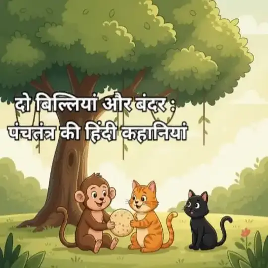 Do billi aur ek bandar ki kahani in hindi