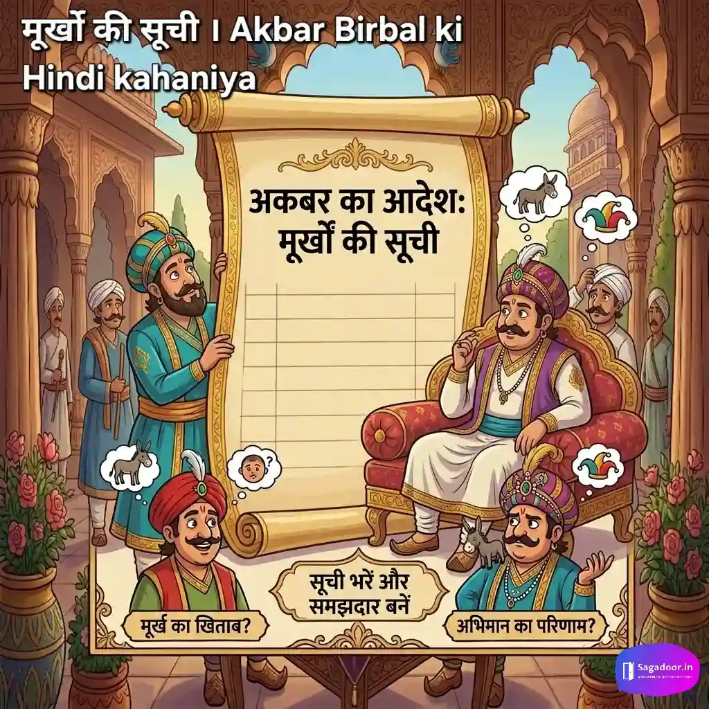 Murkhon ki suchi akbar birbal ki kahani
